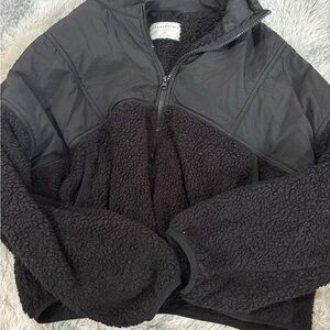 Aeropostale Black Sherpa Jacket